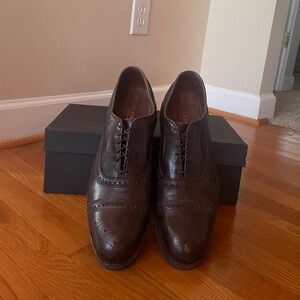 Allen Edmonds Strand 11D Carbon with blue Dainite soles